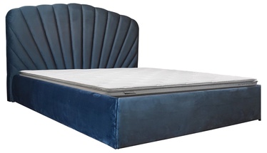 Gulta Home4you Eva With Harmony Top Pocket Mattress, 160 x 200 cm, pelēka, ar matraci, ar režģi
