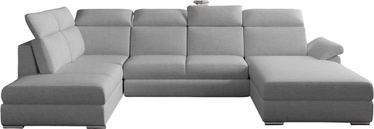 Stūra dīvāns Evanell Cover 83, pelēka, labais, 216 x 330 x 102 cm