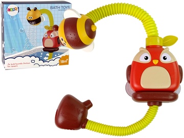 Vonios žaislas Lean Toys Owl 13271, ruda/geltona