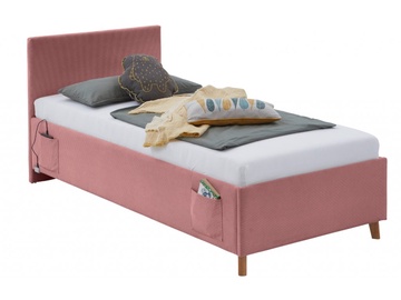 Кровать одноместная Cool, 90 x 200 cm, светло-розовый, с решеткой