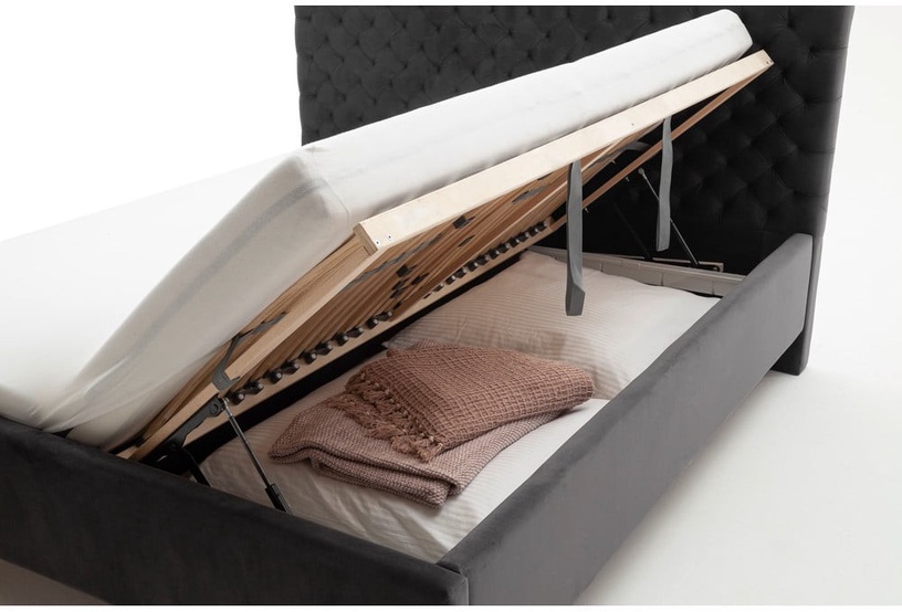Кровать LA Maison, 180 x 200 cm, антрацитовый, с решеткой
