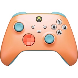 Игровой контроллер Microsoft Xbox Wireless Controller Sunkissed Vibes, синий/oранжевый
