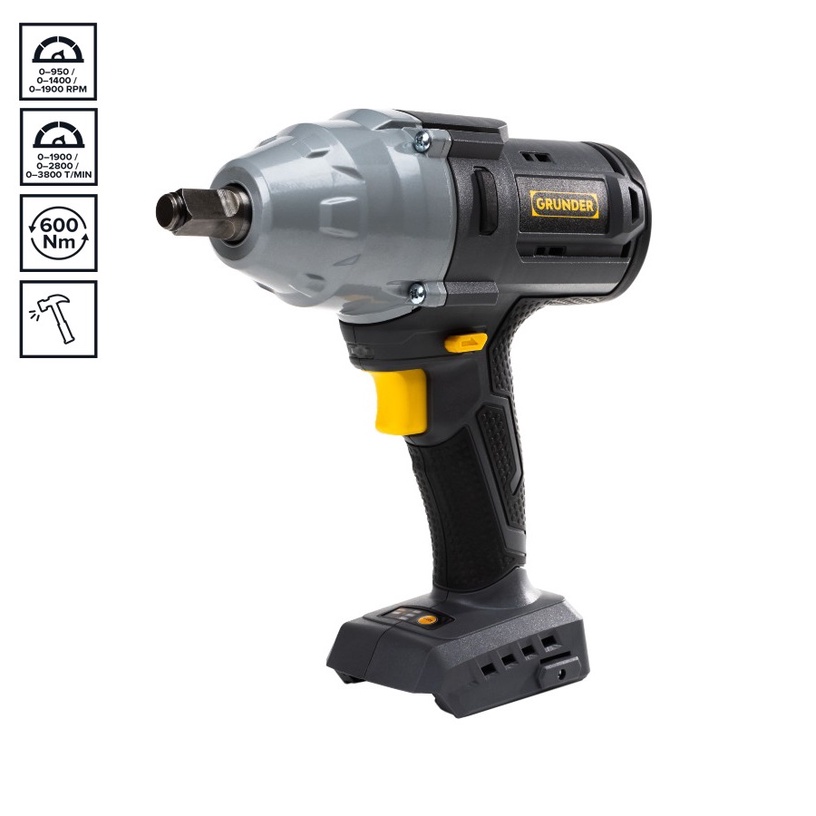 Aku mutrivõti Grunder CW-B0518 CW-B0518, 18 V