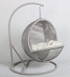 Dzīvnieku gulta Kalune Design Cat Swing Chair, pelēka, 450 mm x 450 mm