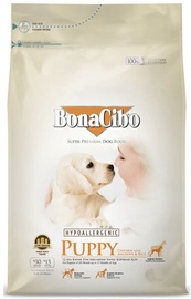 Sausā suņu barība BonaCibo Hypoallergenic Puppy, vistas gaļa/rīsi, 15 kg