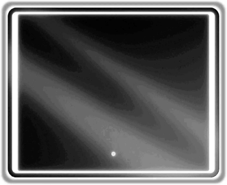 Spogulis Mexen Zusa, ar gaismu, stiprināms, 100 cm x 80 cm