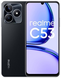 Mobiiltelefon Realme C53, must, 6GB/128GB