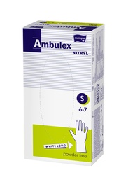 Перчатки Matopat Ambulex Nytril, неопудренные, S, 100 шт.