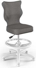 Bērnu krēsls Petit MT33, balta/tumši pelēka, 370 mm x 820 - 950 mm