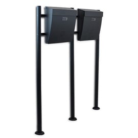 Postkast Bituxx B2M3100, tumehall, 140 mm x 1000 mm x 1200 mm