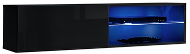 TV galds ASM Switch RTV4, melna, 120 cm x 40 cm x 30 cm