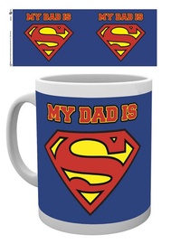 Чашка GBeye My Dad Is Superman, синий/белый/красный, 300 мл