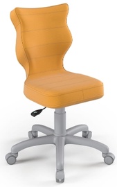 Bērnu krēsls Petit VT35, dzeltena/pelēka, 37 cm x 77 - 83 cm