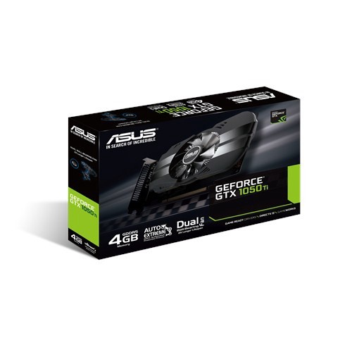 Vaizdo plokštė Asus GeForce GTX 1050 TI PCIE PH-GTX1050TI-4G, 4 GB, GDDR5