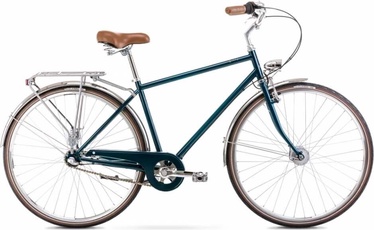 Velosipēds pilsētas Romet Vintage Classic M, 28 ", 20" (49.53 cm) rāmis, tirkīza