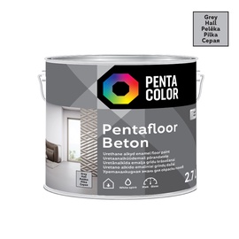 Grīdas krāsa Pentacolor Pentafloor Beton, pelēka, 2.7 l