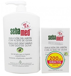 Ķermeņa kopšanas līdzekļu komplekts Sebamed Olive, 1200 ml, 2 gab.