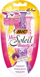 Skūšanās komplekts Bic Miss Soleil Beauty Kit, 4 gab