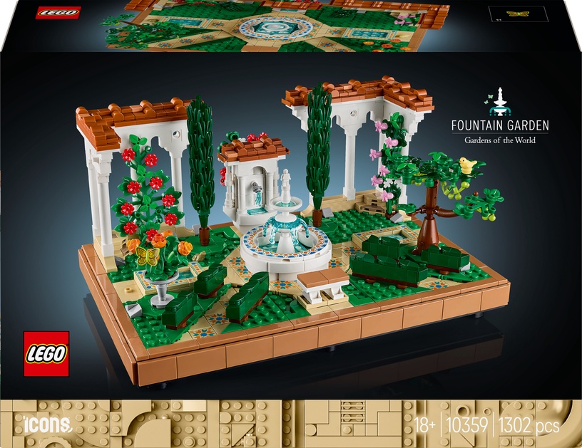 Konstruktor LEGO® Icons Purskkaevude aed 10359, 1302 tk