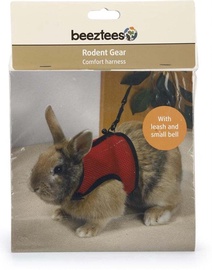 Pavada Beeztees Rodent Harness Comfort - XL, sarkana