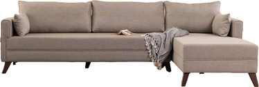 Stūra dīvāns Hanah Home Bella 825BLC1513, krēmkrāsa, labais, 165 x 275 cm x 85 cm