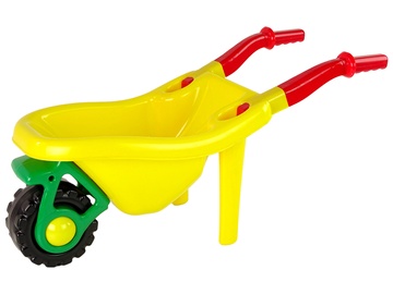 Игрушечная тачка Lean Toys Garden Wheelbarrow, желтый, 728 мм x 305 мм