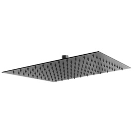 Dušas galviņa Ferro Slim Black, melna, 300 mm