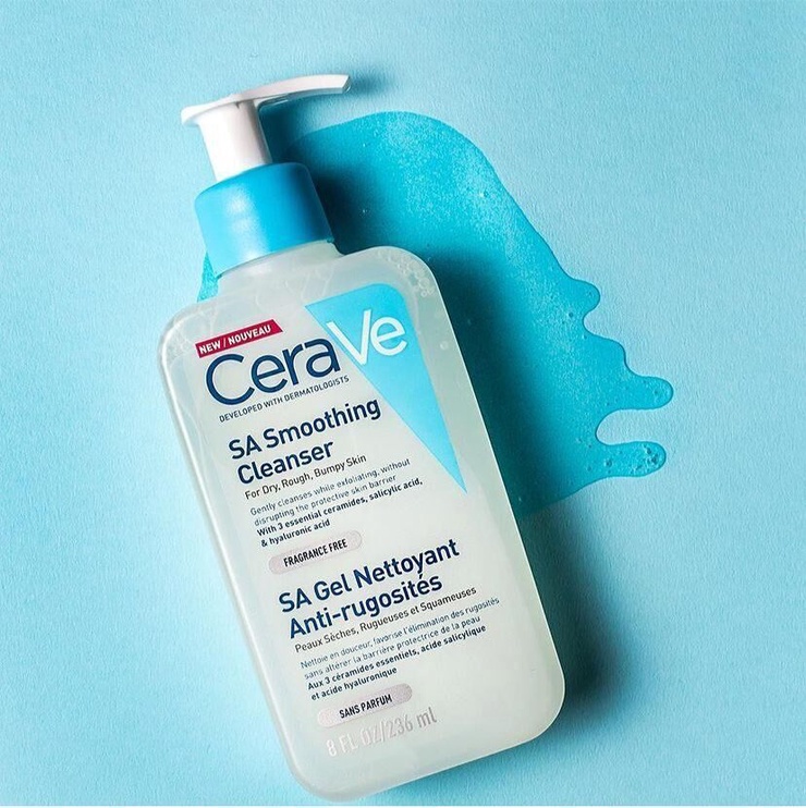 Sejas tīrīšanas līdzeklis Cerave SA Smoothing, 236 ml, sievietēm