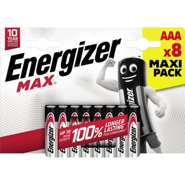Baterijas Energizer MAX BP8, AAA, 1.5 V, 8 gab.