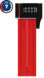 Slēdzene Abus Folding Bordo uGrip 5700C/80, sarkana, 800 mm