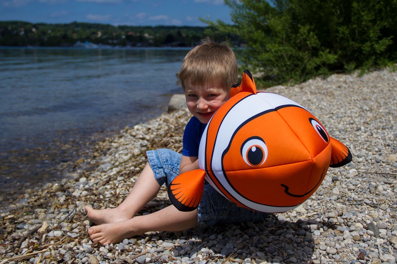 Basseini mänguvahend Schildkrot Maxi Fish, valge/oranž