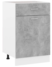Нижний кухонный шкаф VLX Chipboard 801224, серый, 500 мм x 460 мм x 815 мм
