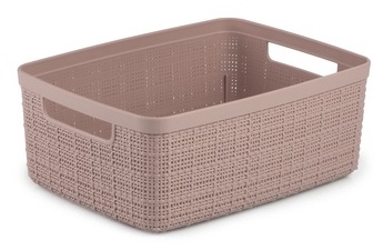 Hoiukorv, pesule /tööriistadele/esemete hoidmiseks Curver Jute, 5 l, roosa, 27 x 20 x 11 cm