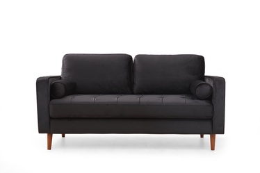 Dīvāns Hanah Home Rome, melna, universāls, 90 x 175 x 70 cm