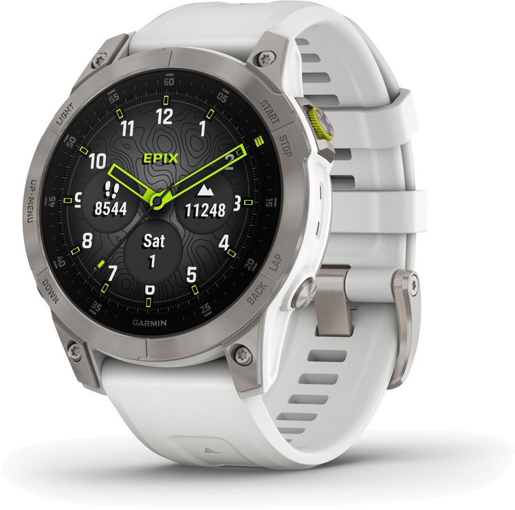 Nutikell Garmin epix™ (Gen 2) Sapphire, valge