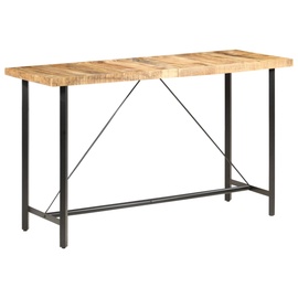 Барный стол VLX, черный/светло-коричневый, 180 см x 70 см x 107 см