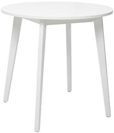 Обеденный стол Black Red White Keita, белый, 800 мм x 800 мм x 760 мм