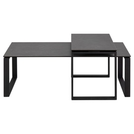 Журнальный столик Katrine 61533, черный, 69 см x 115 см x 45 см