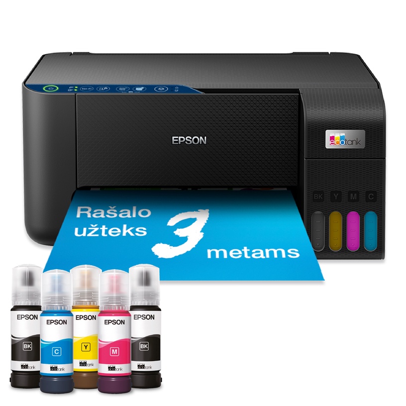 Daudzfunkciju printeris Epson EcoTank L3271, tintes, krāsains