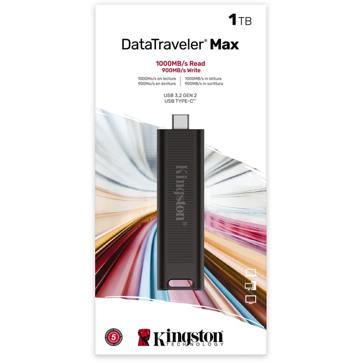 USB-накопитель Kingston DataTraveler Max, черный, 1 TB