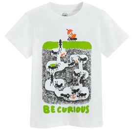 T-krekls pavasaris/vasara, bērniem Cool Club CCB2810931, balta/melna, 110 cm