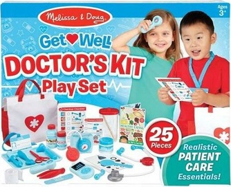 Arstimängu komplekt Melissa & Doug Doctor's Kit 18569, sinine/valge/punane