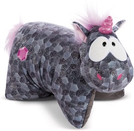 Mīkstā rotaļlieta NICI Cushion Unicorn Diamond Dust, rozā/pelēka, 20 cm