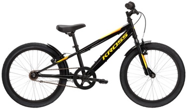 Велосипед горный Kross, 20 ″, 11" рама, черный/желтый/oранжевый