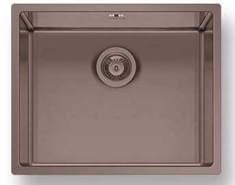 Кухонная раковина Pyramis Astris, нержавеющая сталь, 540 мм x 440 мм x 200 мм