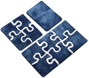 Vannasistabas paklājiņu komplekts Foutastic Puzzle 359CHL3212, daudzkrāsaina, 60 cm x 100 cm