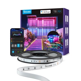 LED lente Govee Wi-Fi RGBIC Outdoor Strip Lights, 10 m, IP65, 24 V