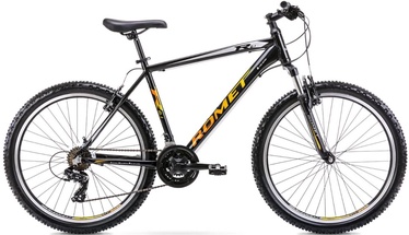 Велосипед горный Romet Rambler R6.1, 26 ″, 21" рама, черный/желтый