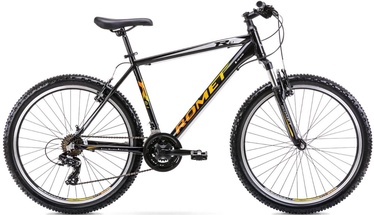 Velosipēds kalnu Romet Rambler R6.1, 26 ", 21" rāmis, melna/dzeltena