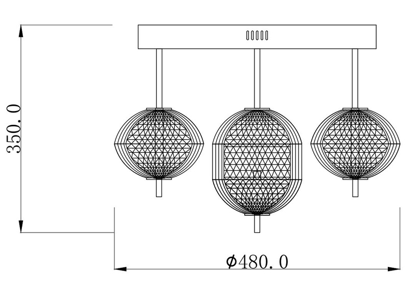 Valgust rippuv Domoletti Bright B2360-6, 32 W, LED, 3000 °K